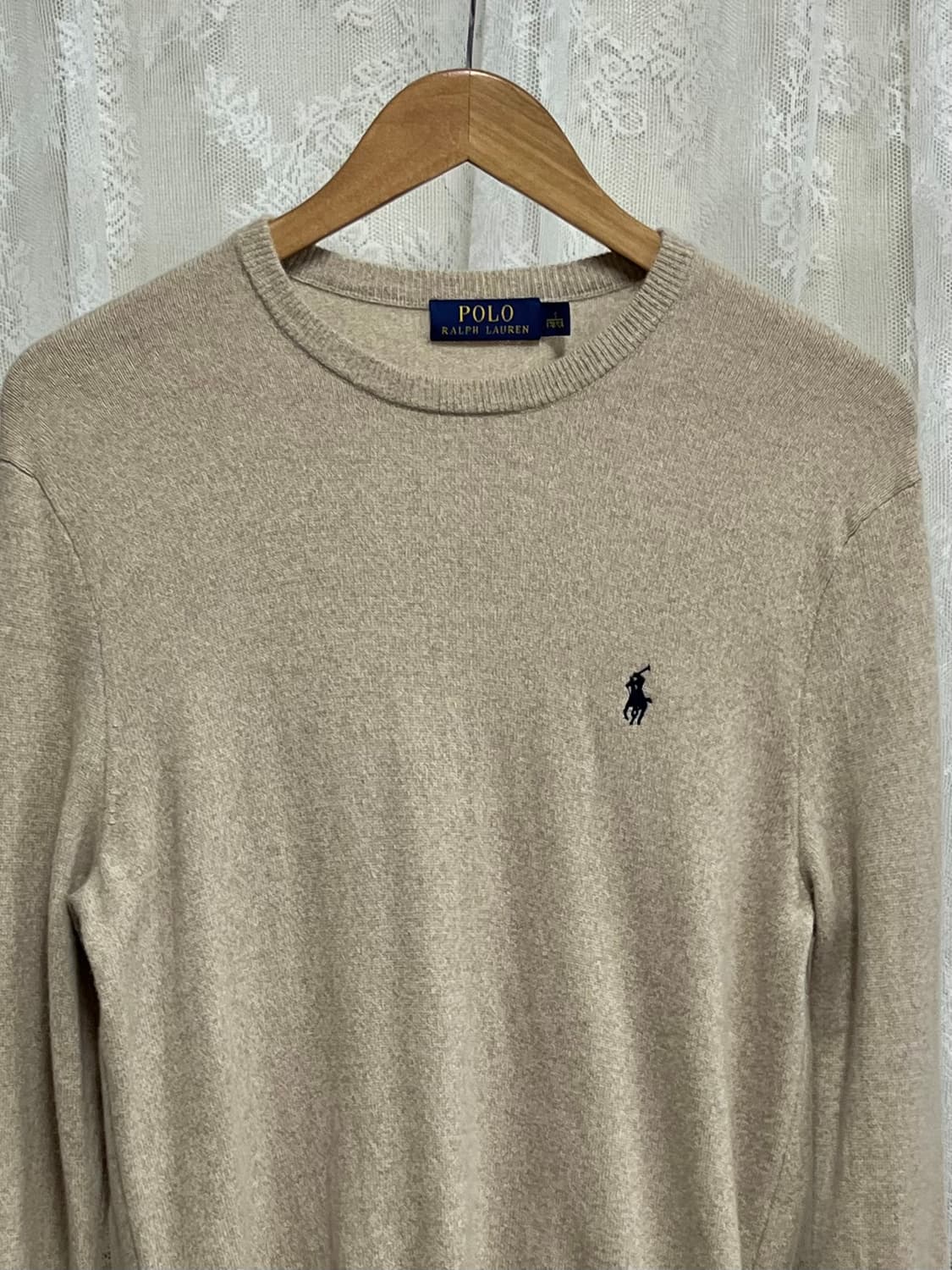 S) 폴로 랄프로렌 메리노울 100 니트 베이지 상품이미지3