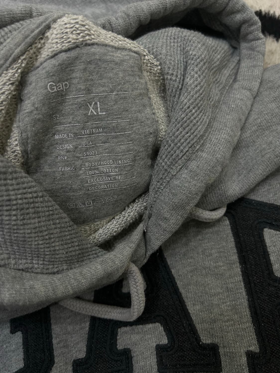 [XL]GAP 샌프란시스코 후드/그레이 상품이미지5