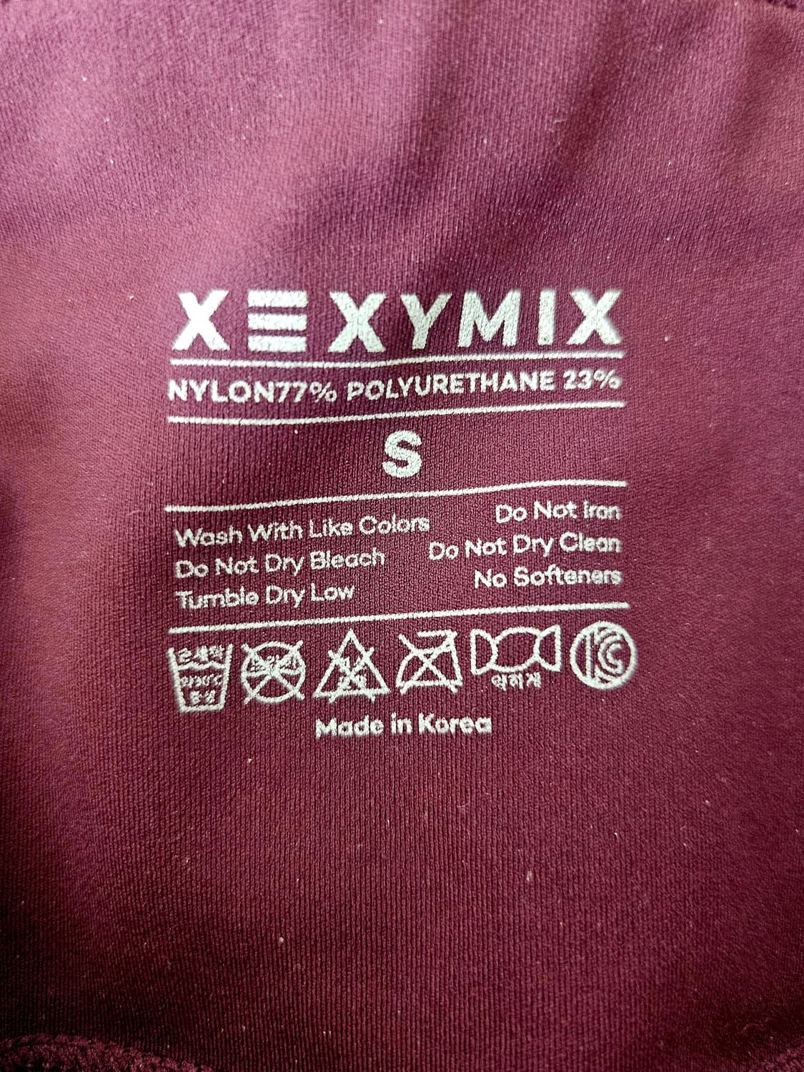 젝시믹스 블랙라벨 시그니처 380N 레깅스 S(트루와인 / 애쉬모스) 상품이미지10