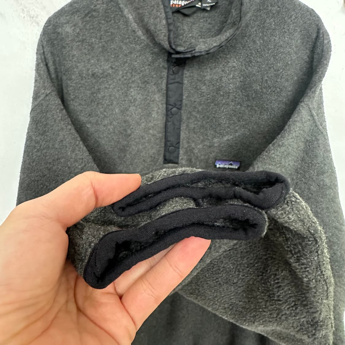 90‘s 파타고니아 신칠라 스냅티 ’차콜/블랙‘ 상품이미지6