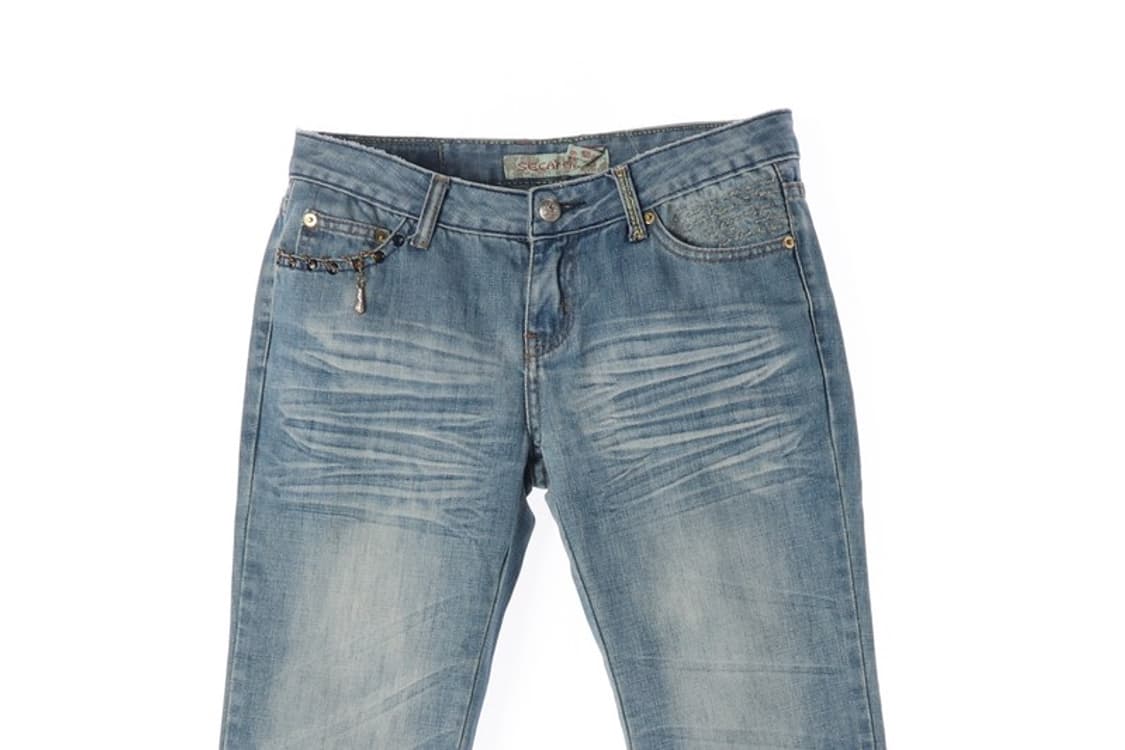 세카이걸 자수 체인 디테일 워싱 부츠컷 데님 29 상품이미지3