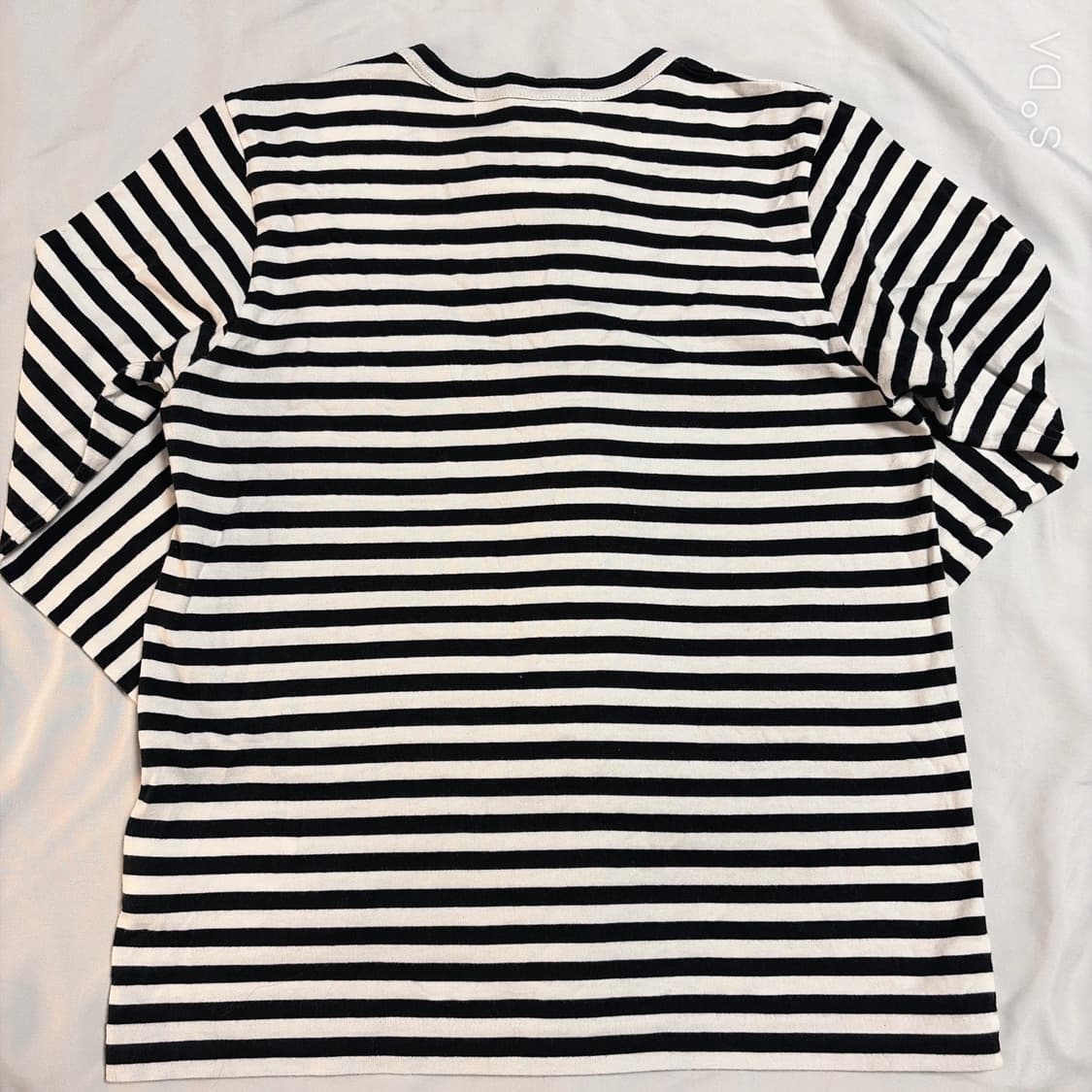 꼼데가르송 하트로고 스트라이프 긴팔티 상품이미지4