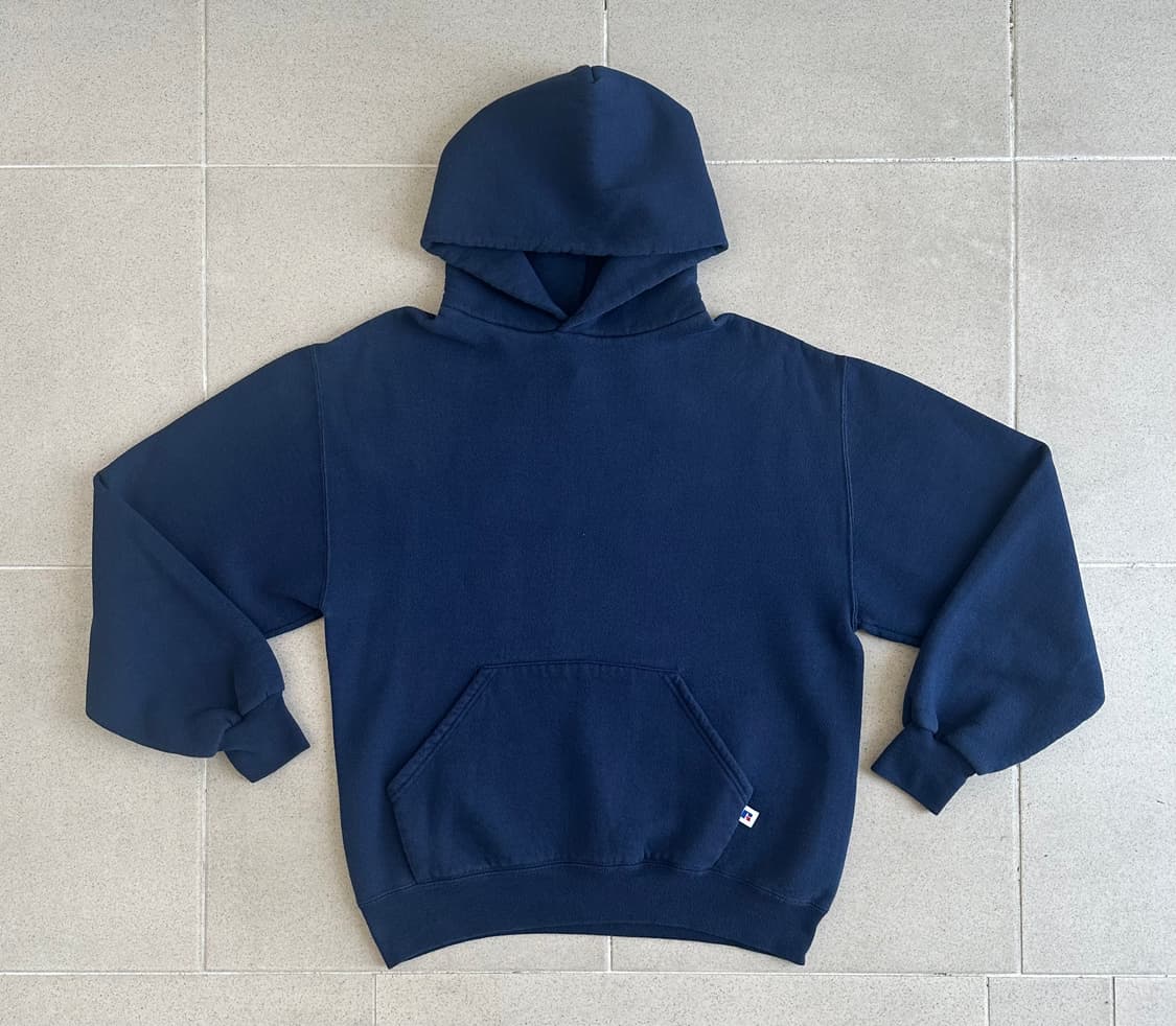 90s 빈티지 러셀 후드 네이비 M USA 상품이미지1