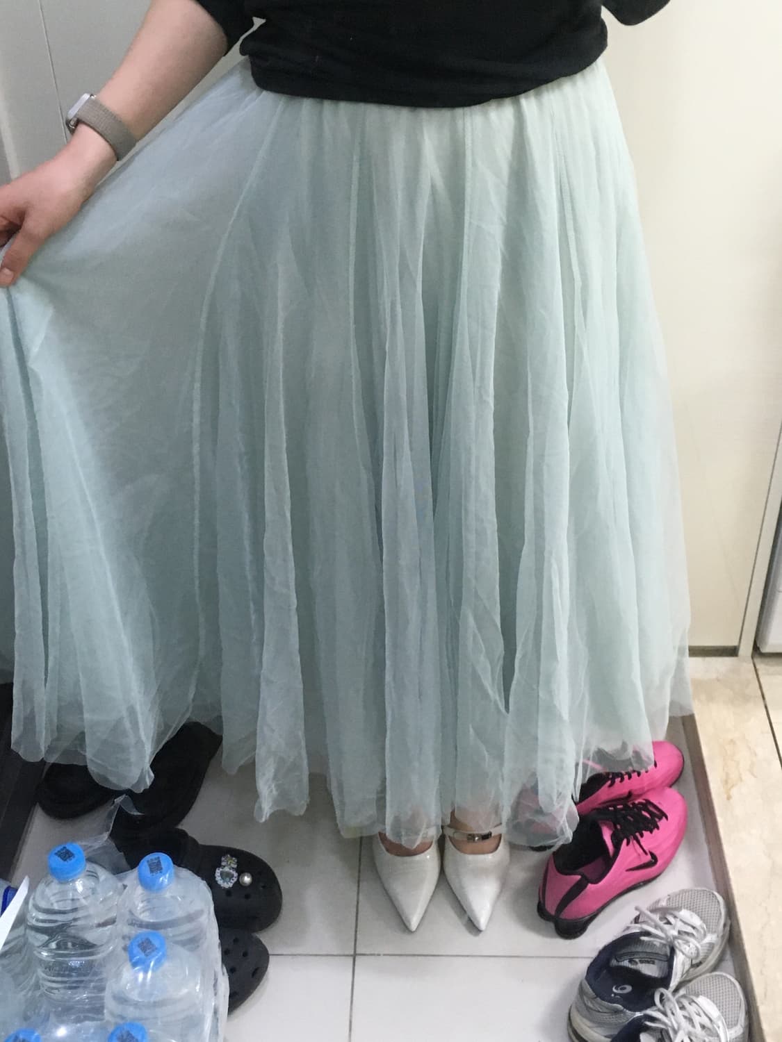 Mint long skirts 상품이미지2