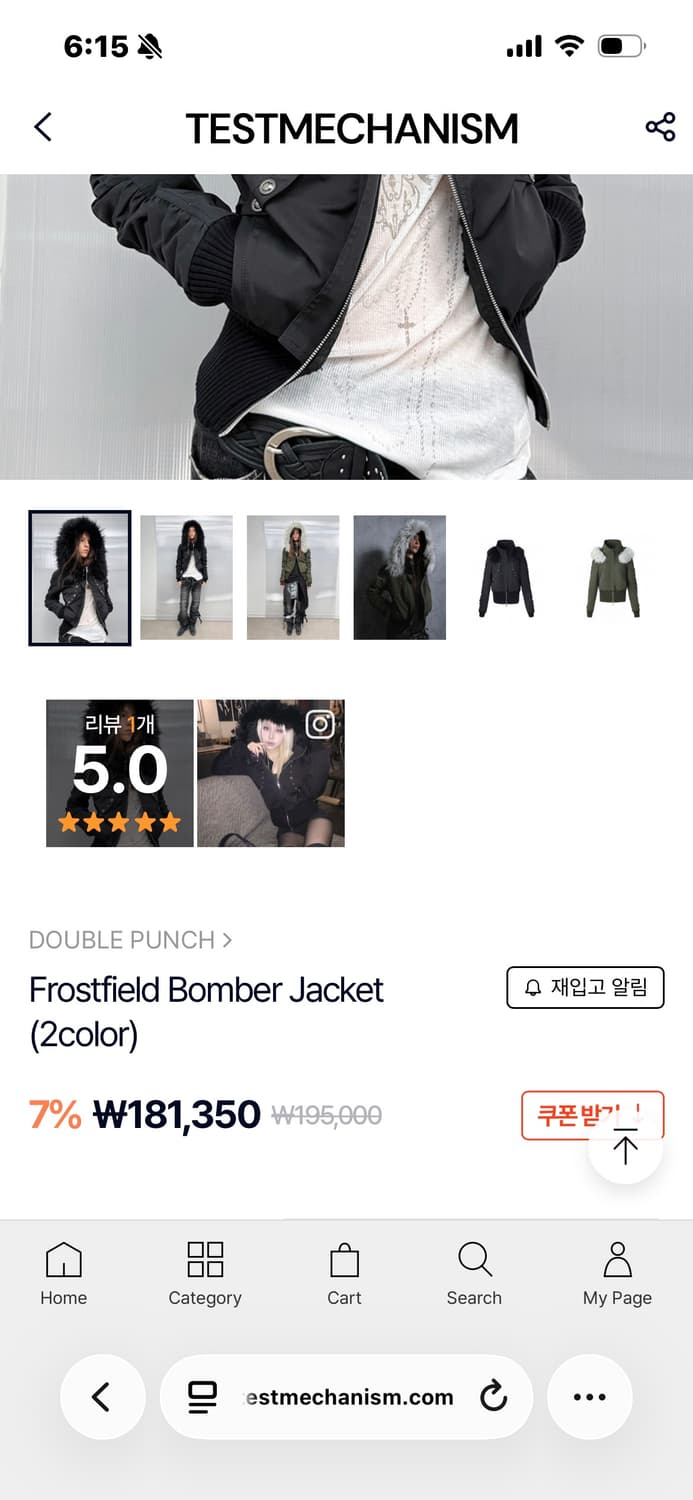 더블펀치 패딩 상품이미지2