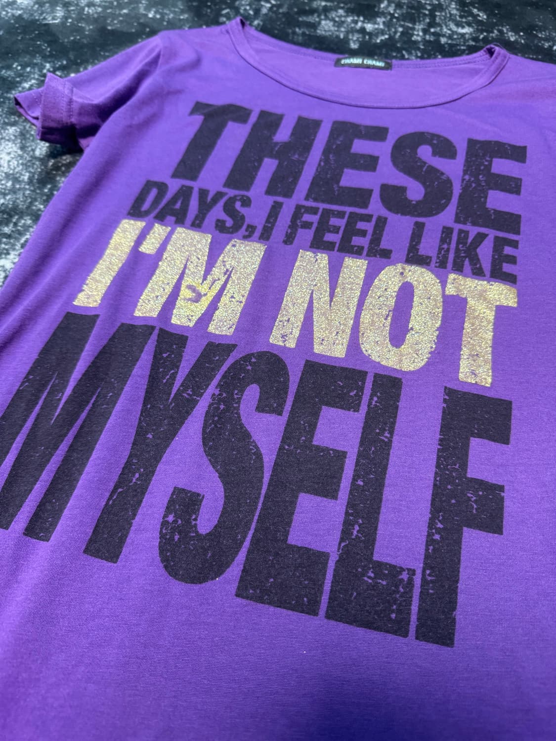 Punk Style Purple Short T-shirt 상품이미지2