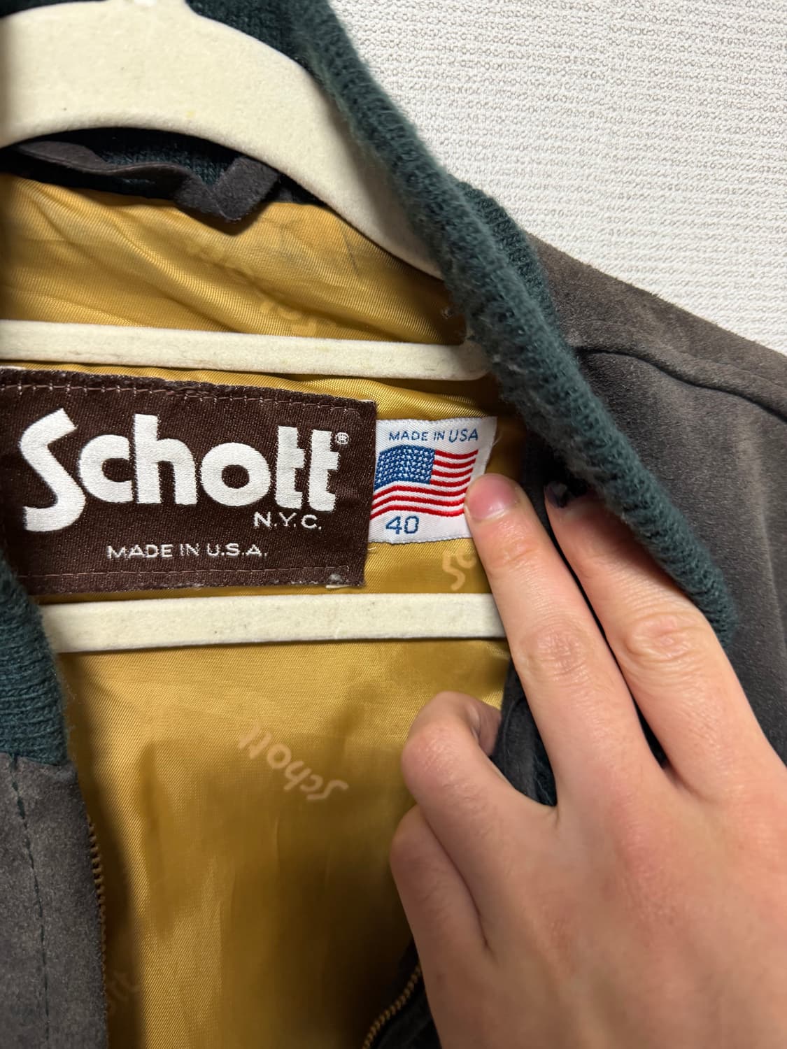 쇼트 90s 스웨이드 봄버 자켓 상품이미지3