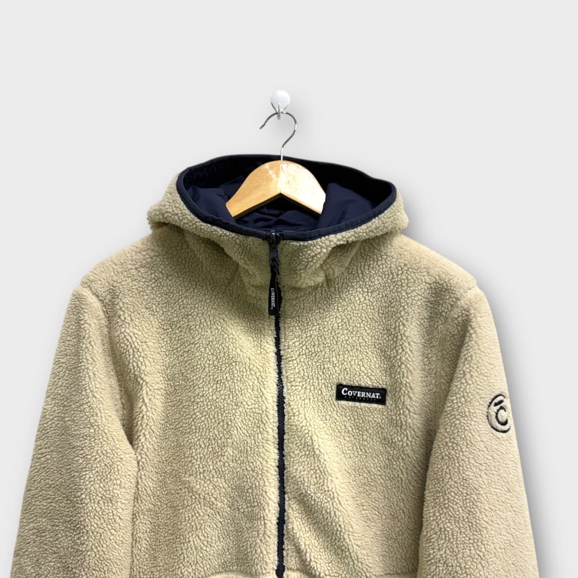 커버낫 COVERNAT 리버시블 뽀글이 점퍼 M 상품이미지5