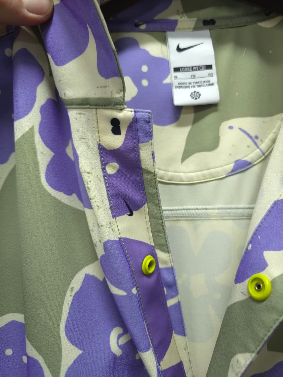 나이키 플라워 패턴 루즈핏 하와이안 반팔 셔츠 (~120)(빅사이즈) 상품이미지6