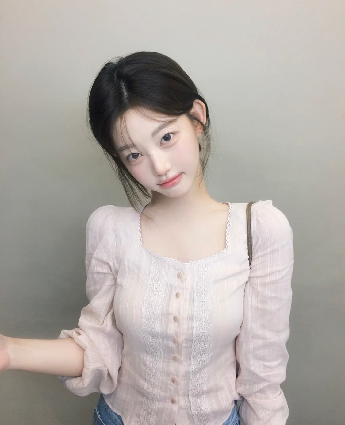 제니오 zaenio 펄 에스닉 블라우스 - 애프리콧 s 상품이미지1