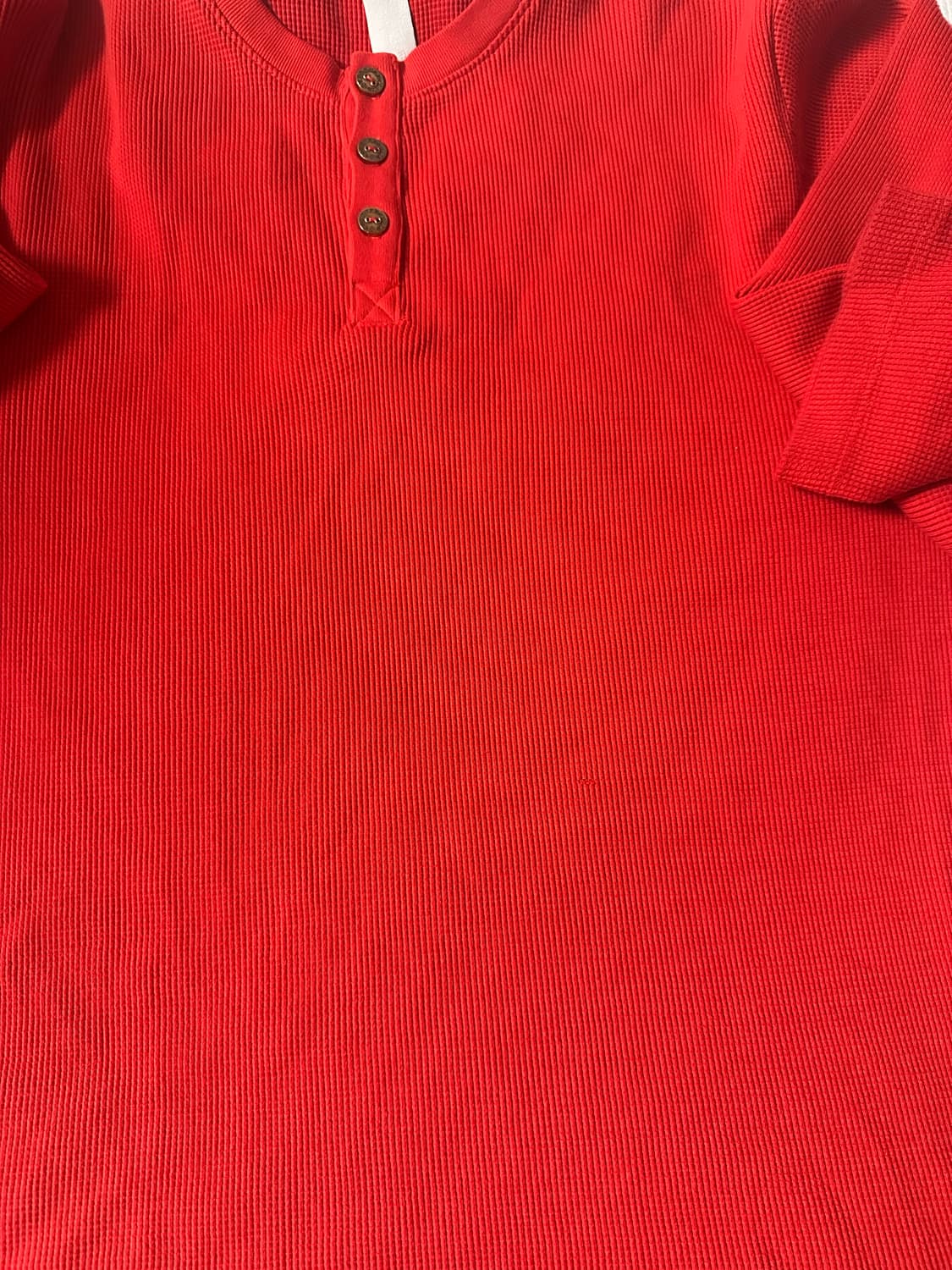 (L) 크롬하츠 세메터리 와플 헨리넥 니트 레드 상품이미지6