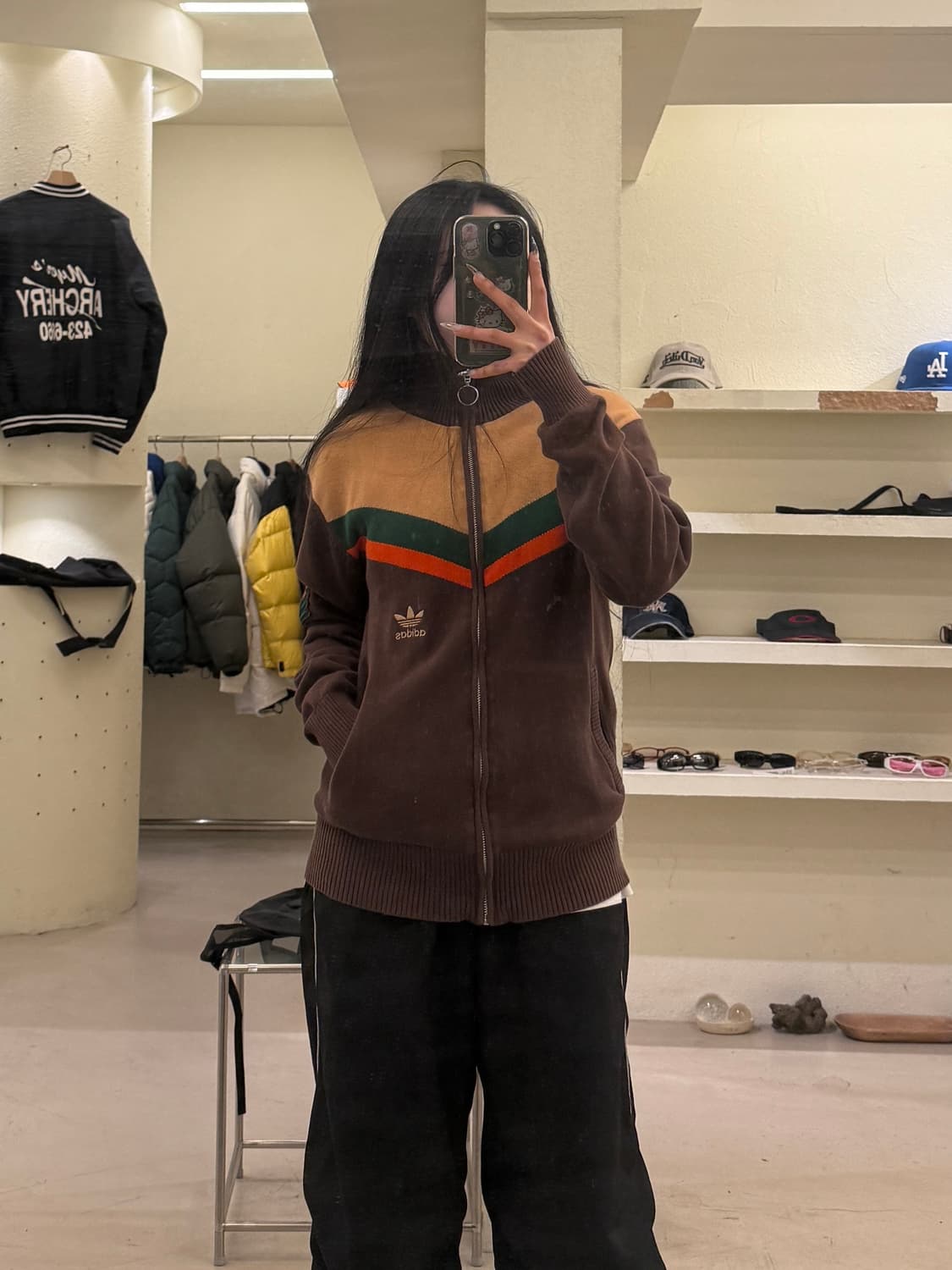 아디다스 오리지널 컬러블럭 니트 집업 U768 상품이미지1