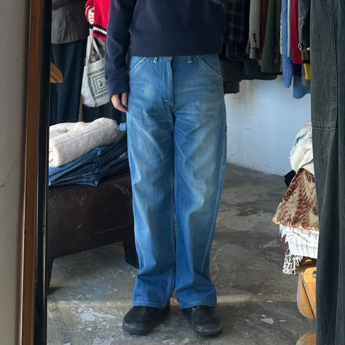 (착용컷) Lee 데님 카펜터 팬츠 (남성용 32) 상품이미지3