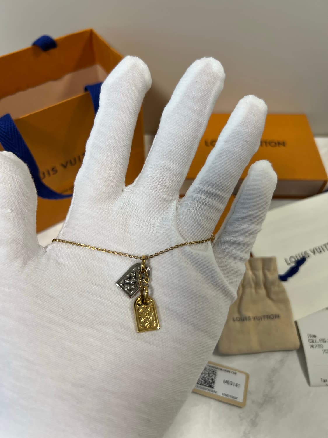 루이비통 나노그램 네클리스 목걸이 M63141 상품이미지3