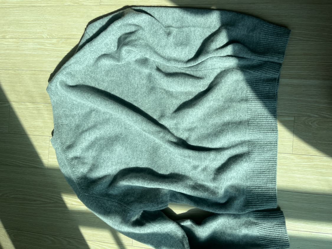 스테디에브리웨어 울 브이넥 니트 라이트 그레이 1 상품이미지2