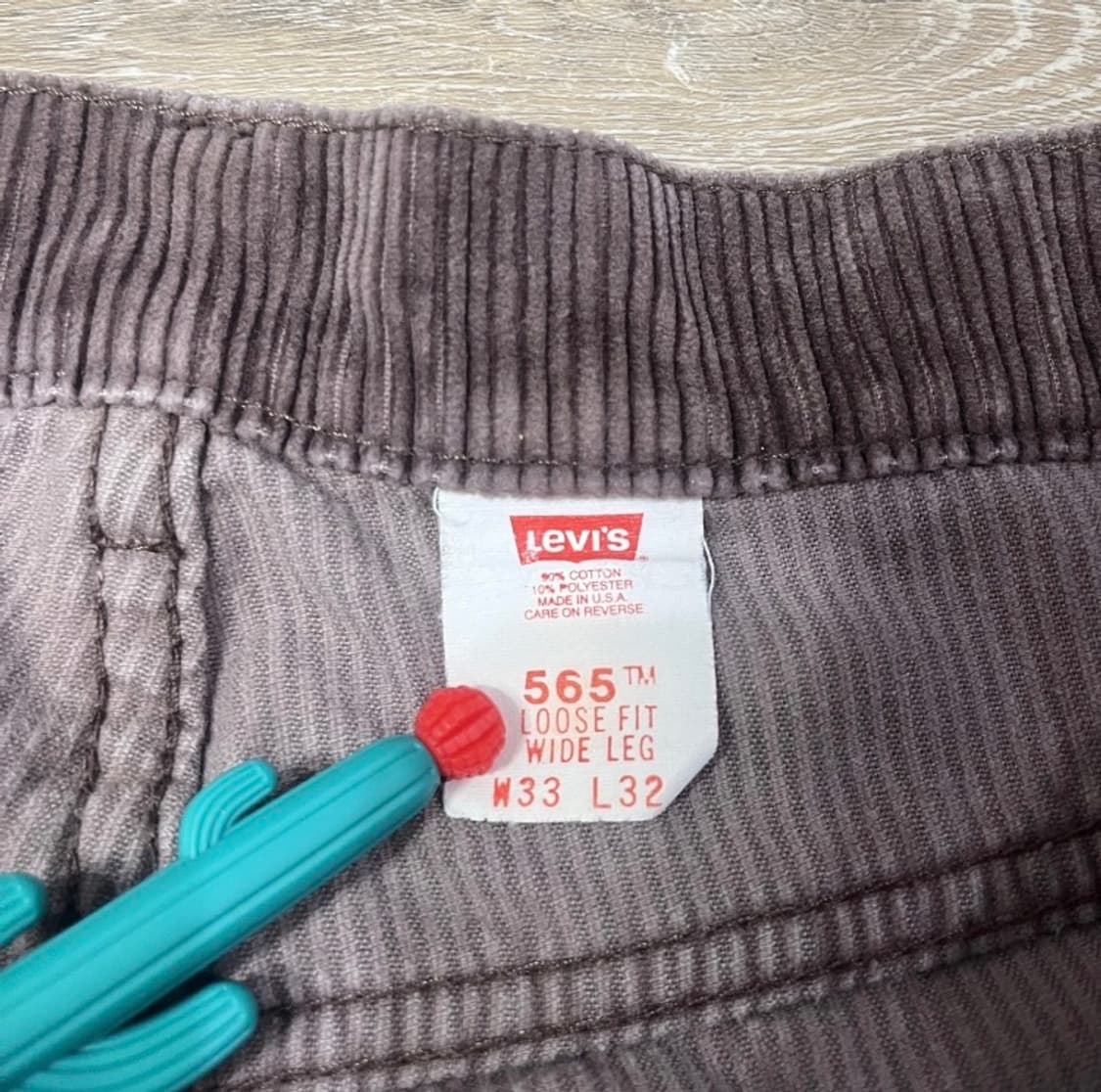 90s 리바이스 565 코듀로이 미제 상품이미지4
