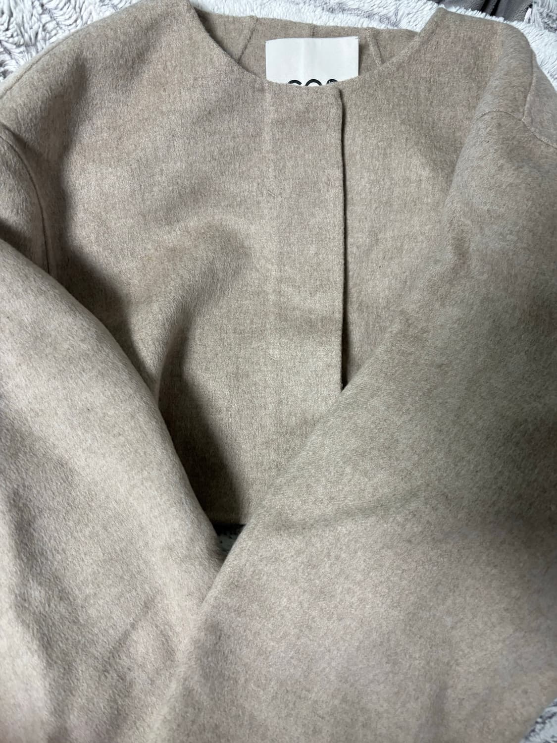 XS/S) COS 코스 오픈백볼레로 베이지  상품이미지2