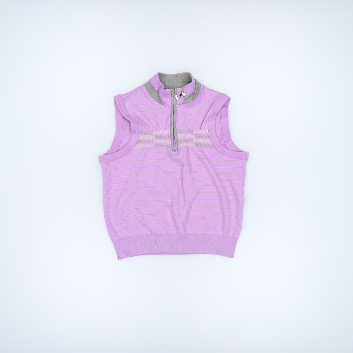 [L] 블랙앤화이트 여성 니트조끼 1222H1 상품이미지1