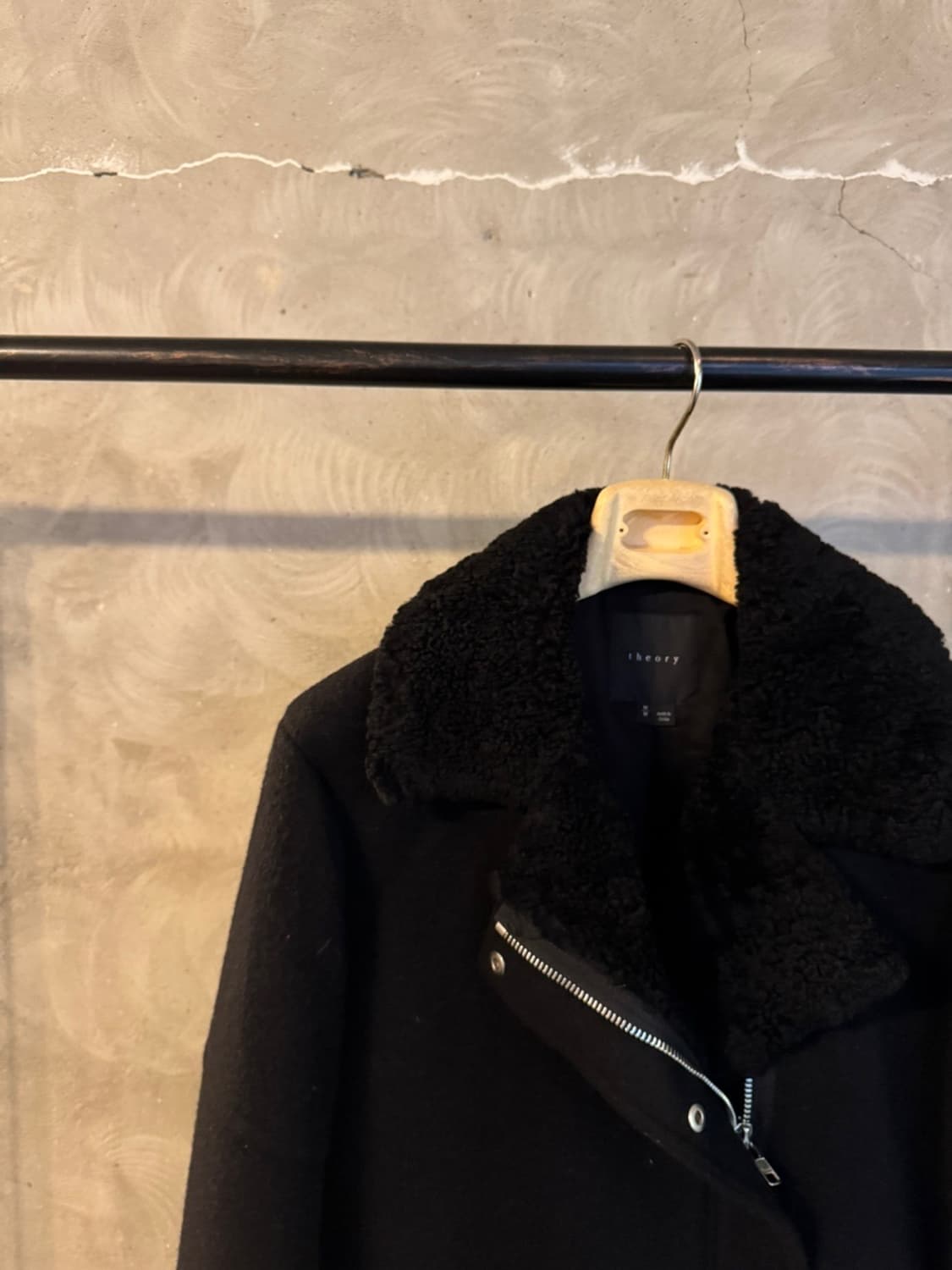 띠어리 시어링 펠트울 라이더 코트 55~66 상품이미지2