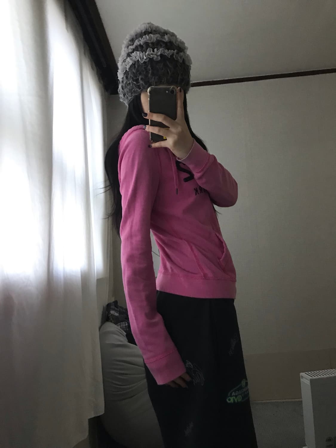 아베크롬비 네이비핑크 슬림핏 후드집업 상품이미지6