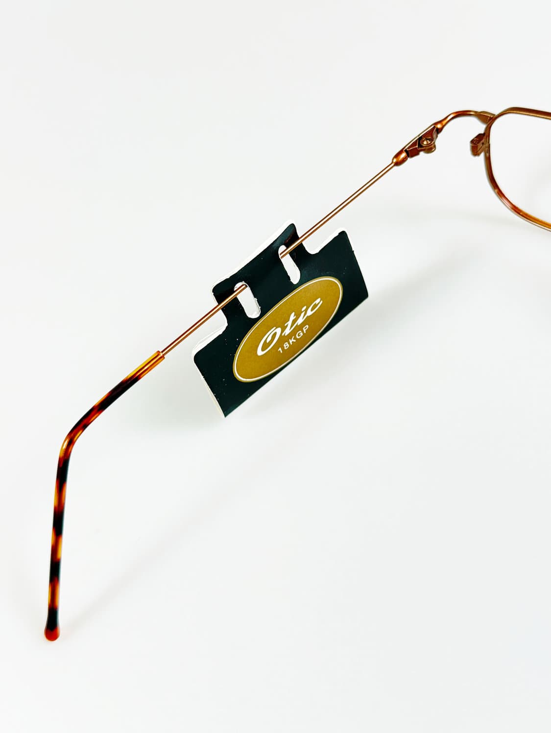 90s OTIC 슬림 스퀘어 메탈 프레임 빈티지 안경 상품이미지7