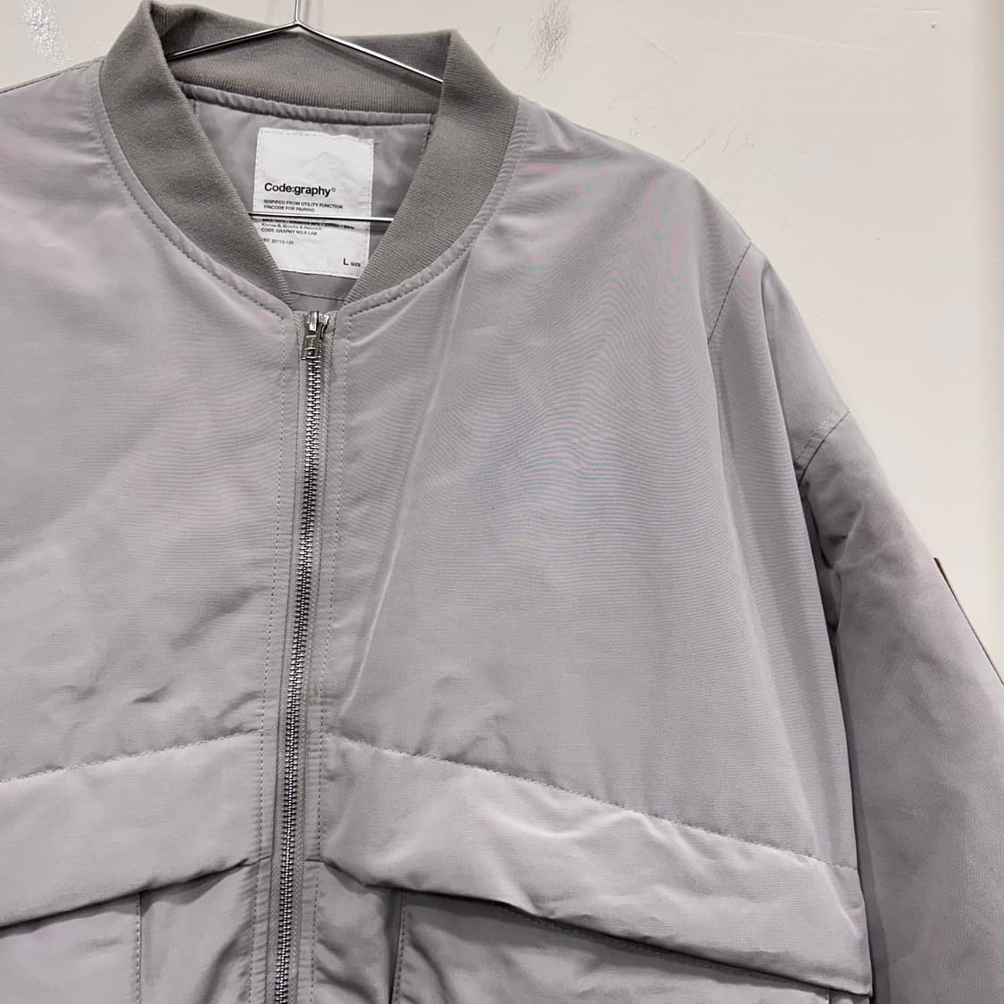 코드그라피 레더와펜 누빔 ma-1 항공 점퍼패딩 상품이미지1