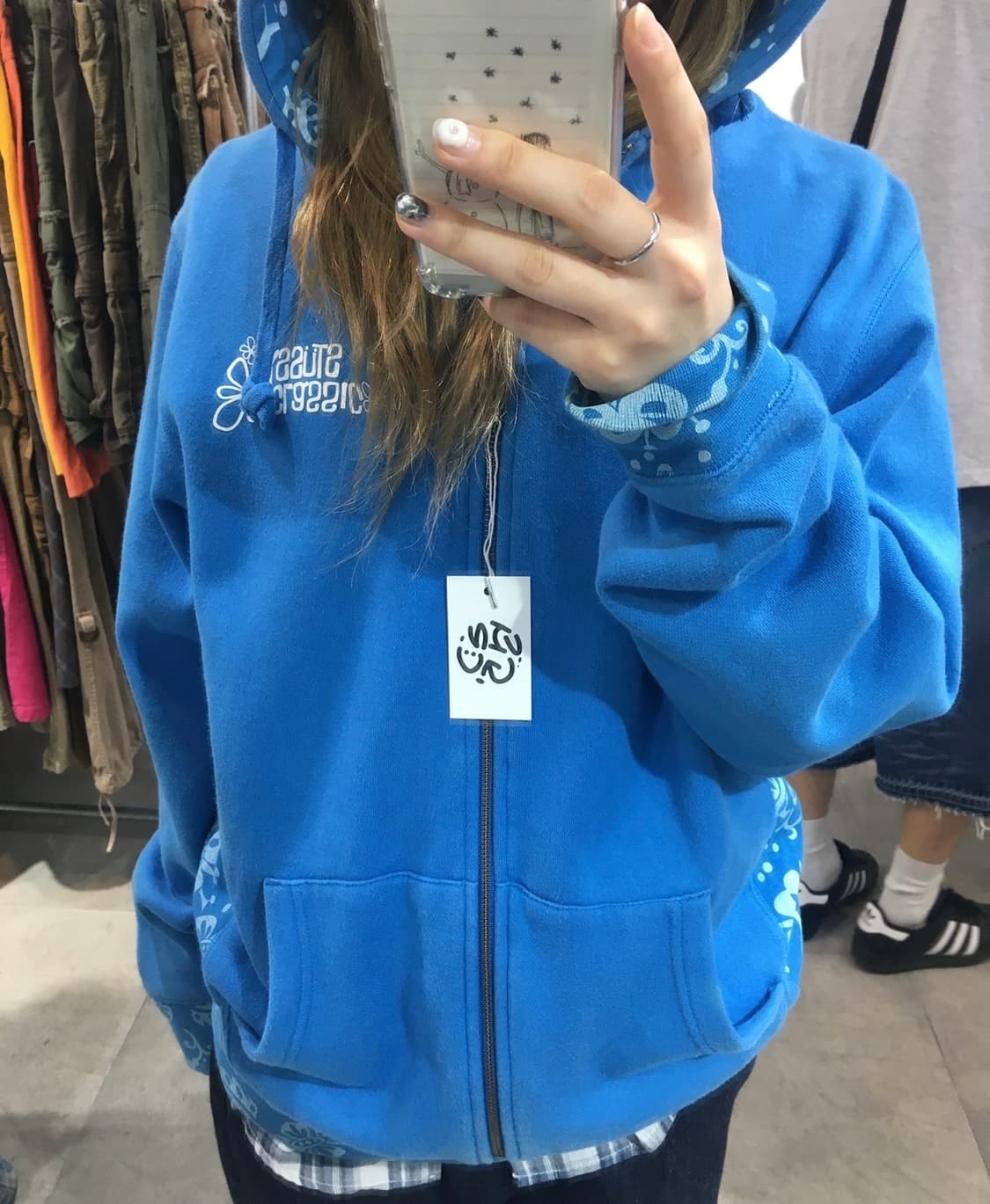 스투시 빈티지 후드집업 상품이미지1