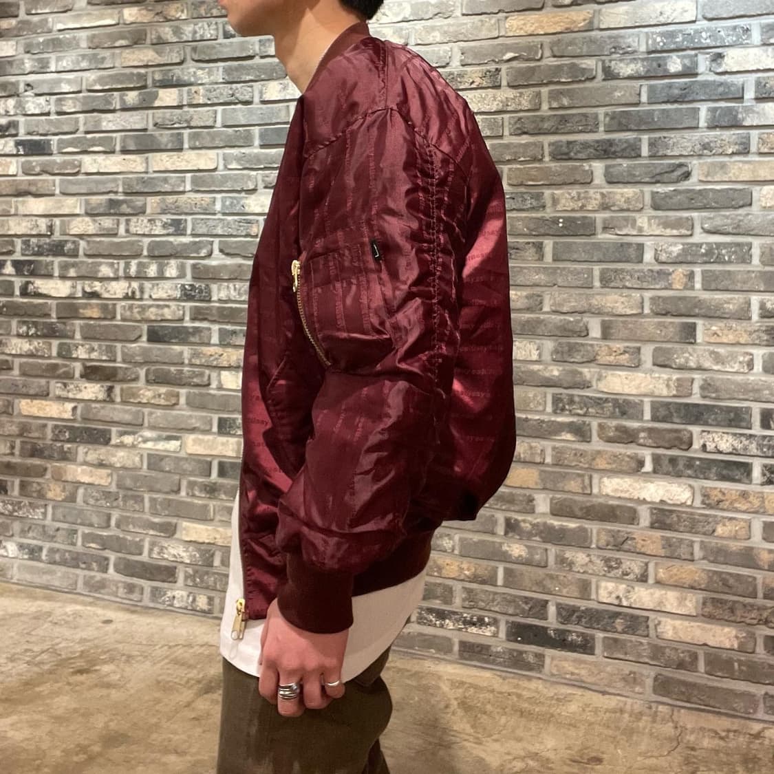 스투시 리버시블 폴리 ma-1 봄버 타입 재킷 상품이미지6