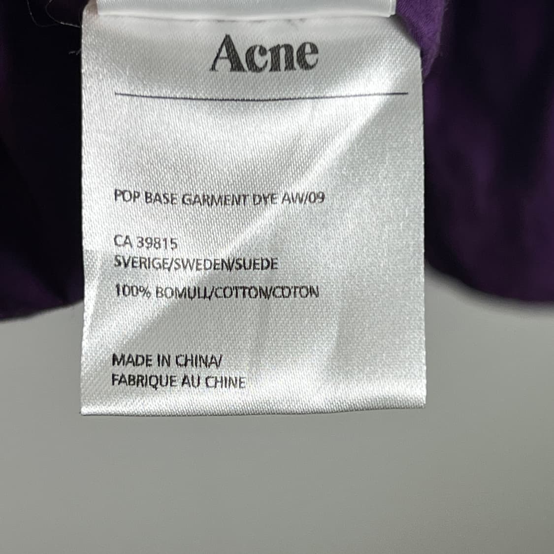 아크네 스튜디오 퍼플 컬러 버튼 다운 셔츠 48 상품이미지9