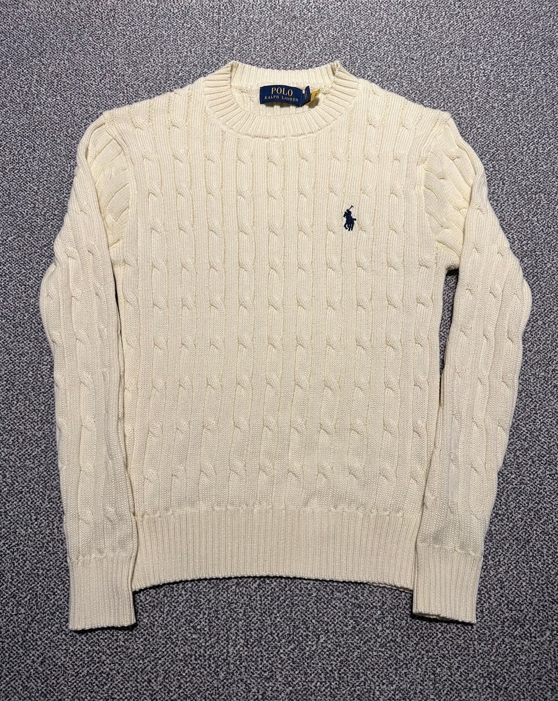 폴로랄프로렌 여성 케이블 니트 아이보리 L 상품이미지1