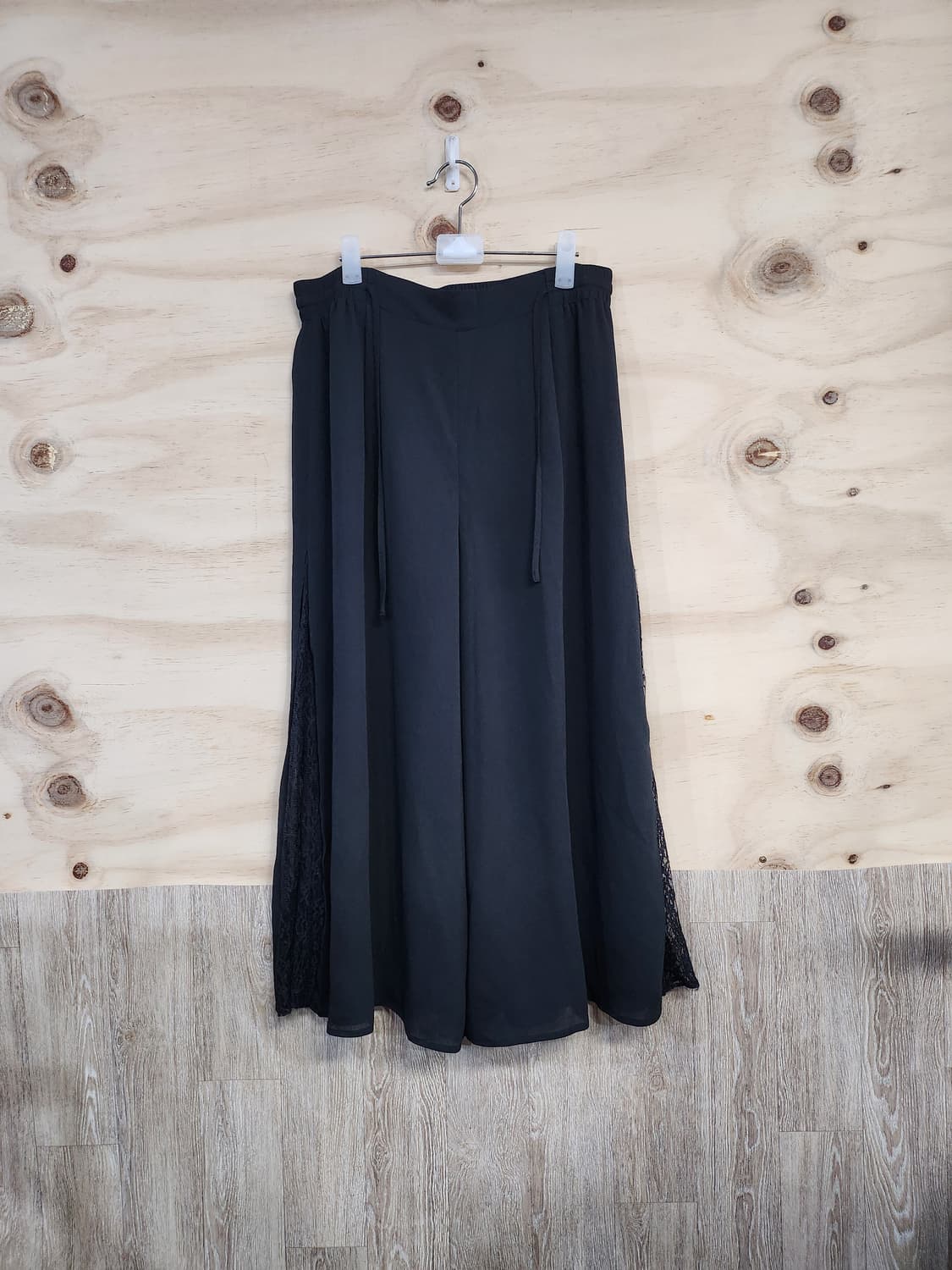 1172) 꼼빠니아 레이스 포인트 와이드 팬츠 상품이미지1