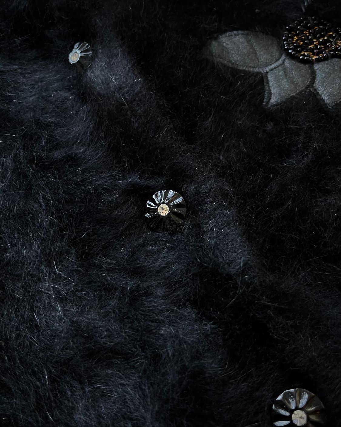 Jpn Vintage Floral Detail Angora Fur JK 상품이미지7