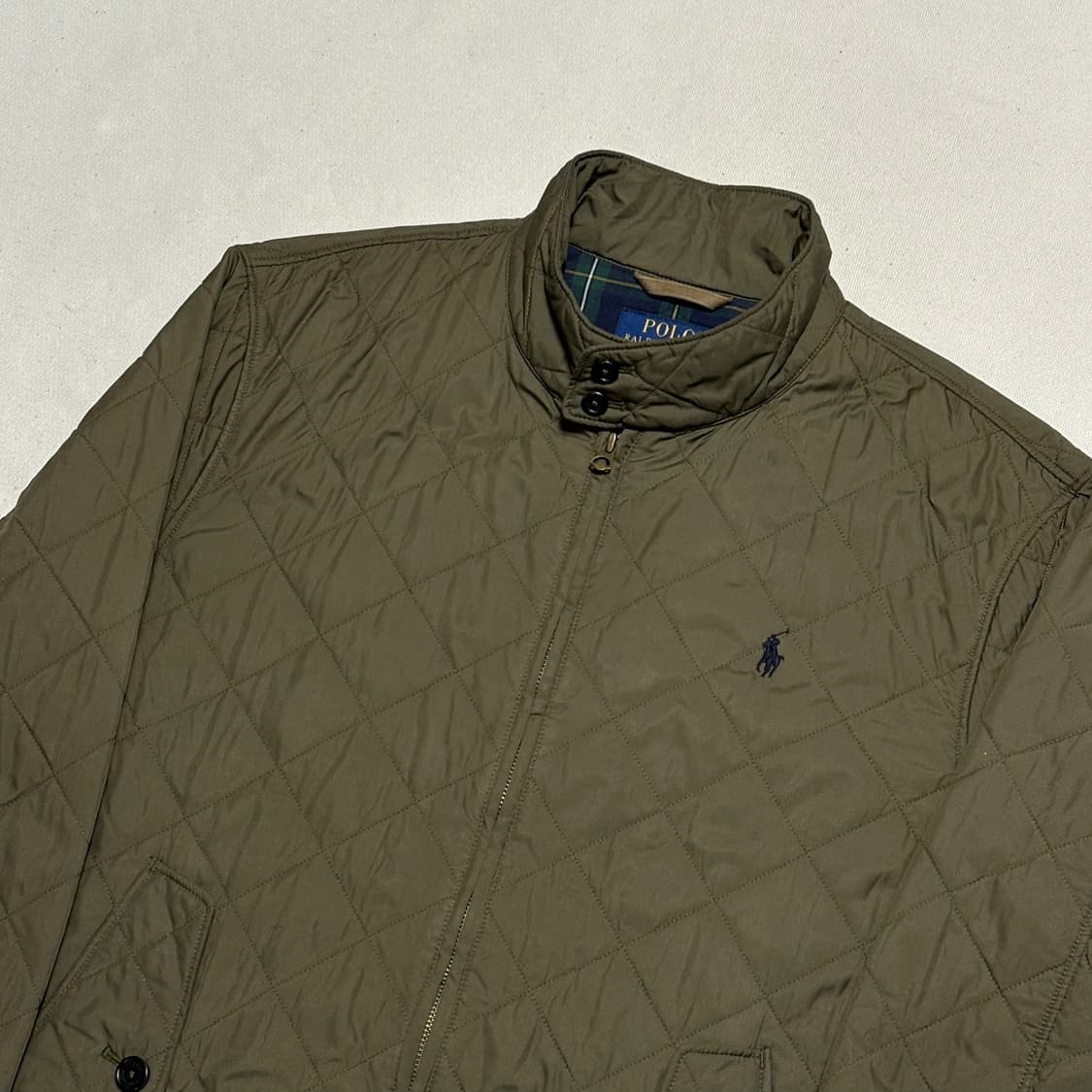 L 폴로랄프로렌 카키 퀼팅 자켓 상품이미지1