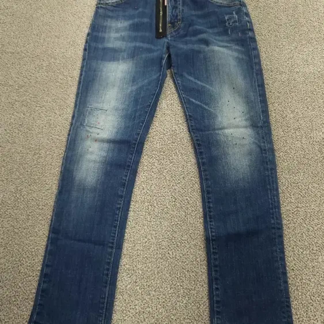 디스퀘어드2 남성 슬림핏 데미지 청바지 46 상품이미지5