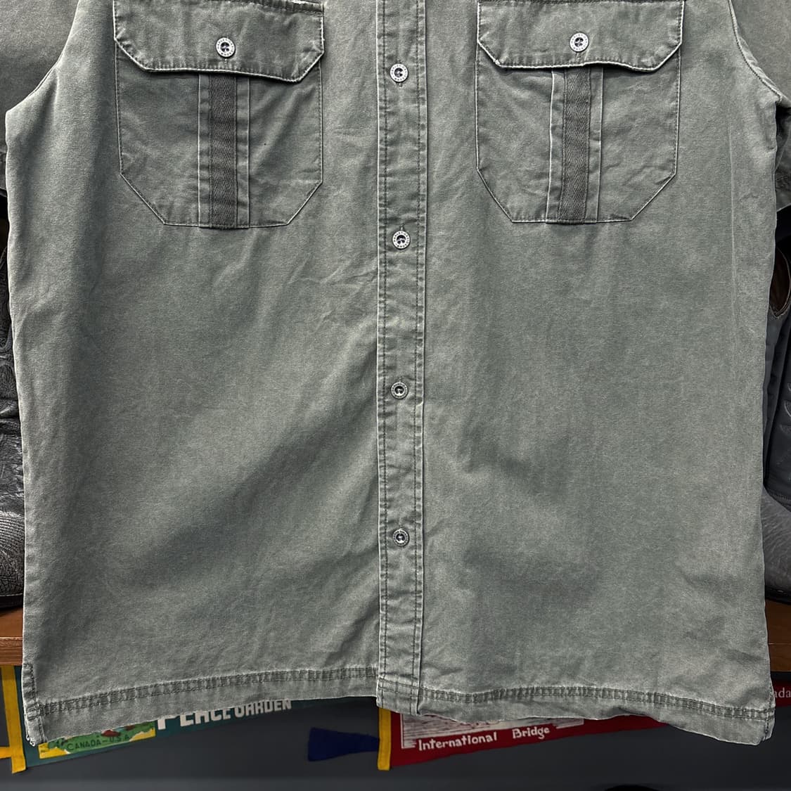 할리데이비슨 밀리터리 모티브 플랩포켓 헤비코튼 필드셔츠 N1183 상품이미지4