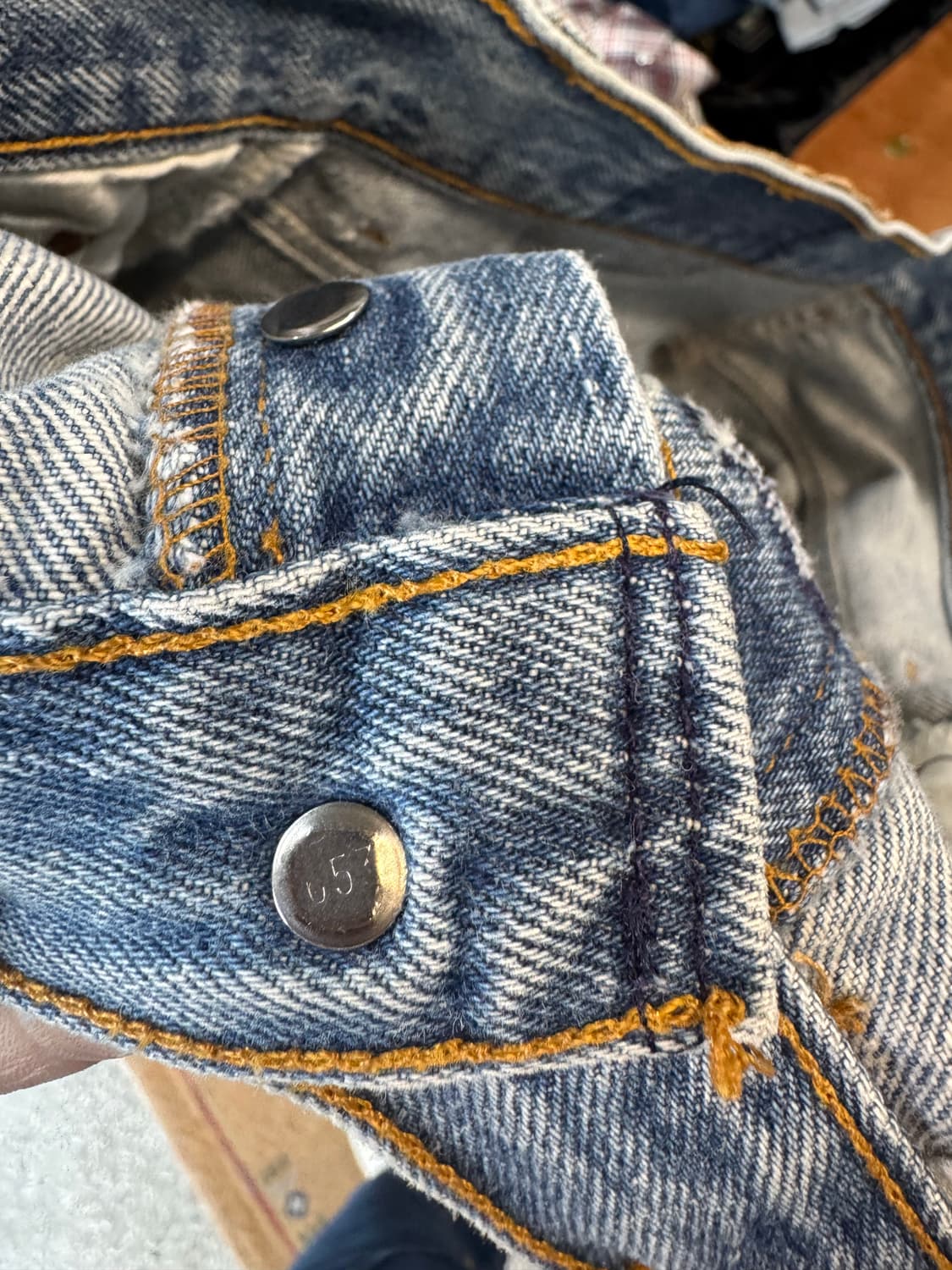 90s 리바이스 빈티지 501xx 워싱 데님 팬츠 34 상품이미지7