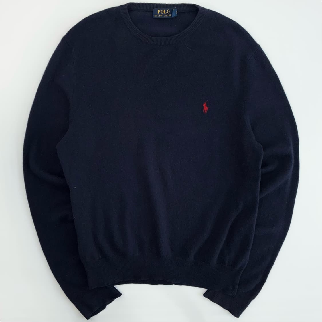 Polo  폴로 랄프로렌 울 네이비 라운드 니트  상품이미지1