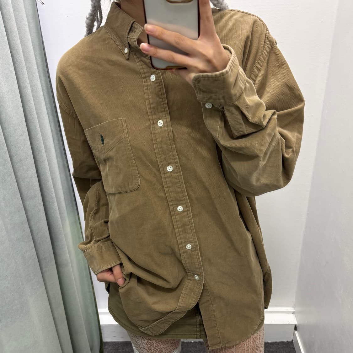 폴로 베이지 코듀로이 셔츠 상품이미지1