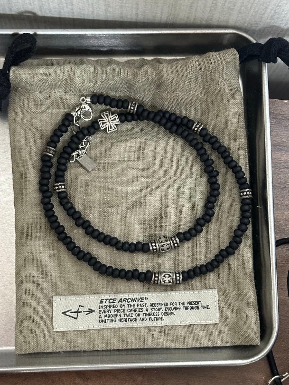 etce cross beads 목걸이 상품이미지1