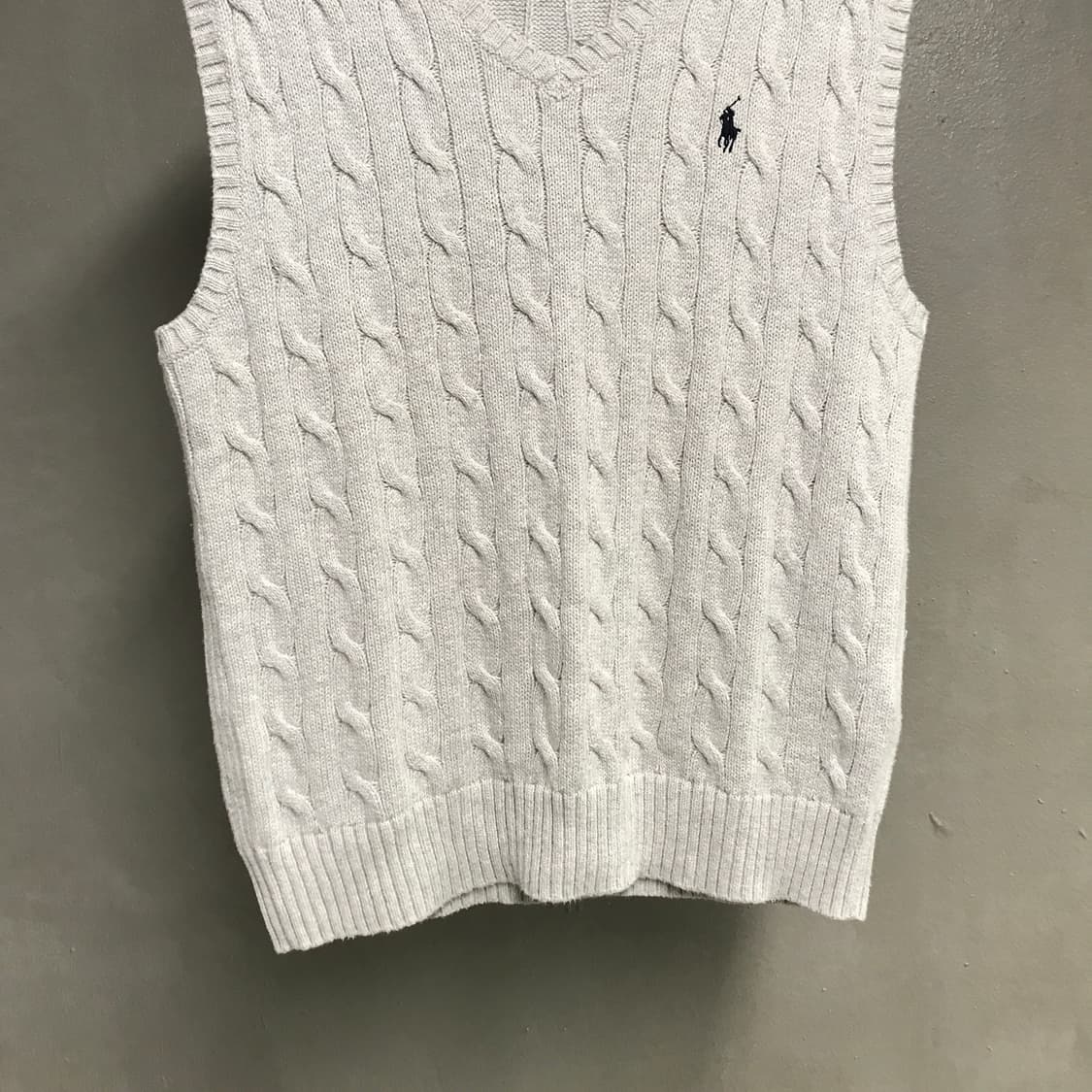 폴로 랄프로렌 QR 케이블 니트 베스트 M 상품이미지3
