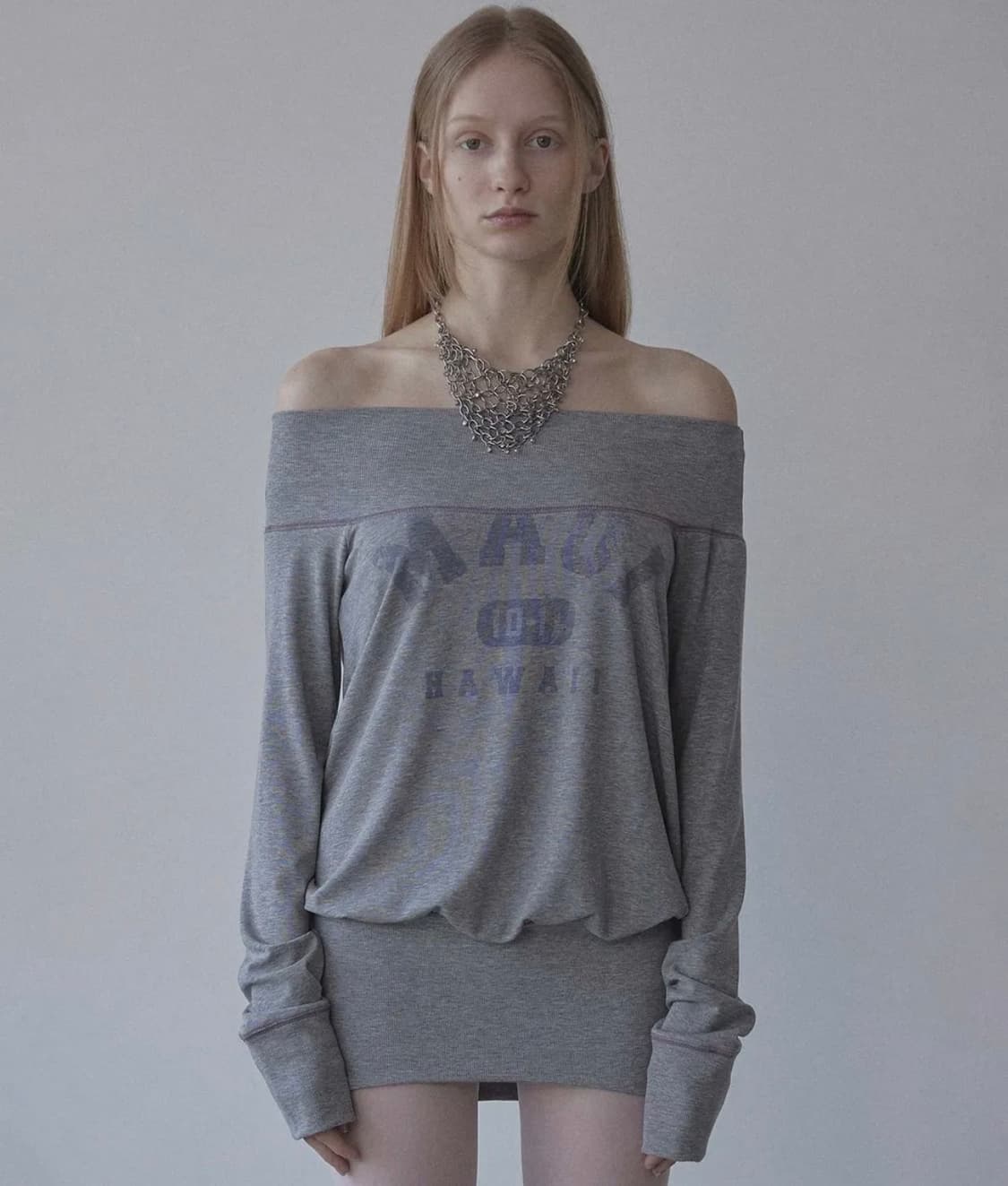 Sculptor Maui Off-Shoulder Dress Melange 상품이미지1