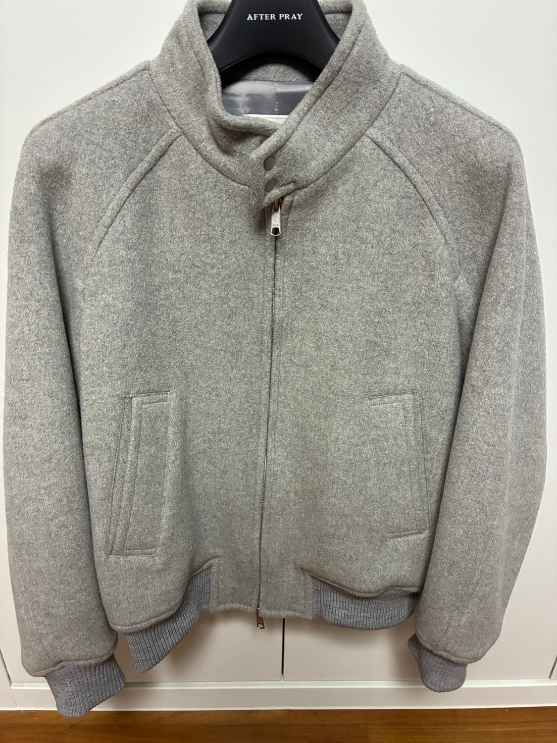 에프터프레이 캐시미어 해링턴 블루종 상품이미지2