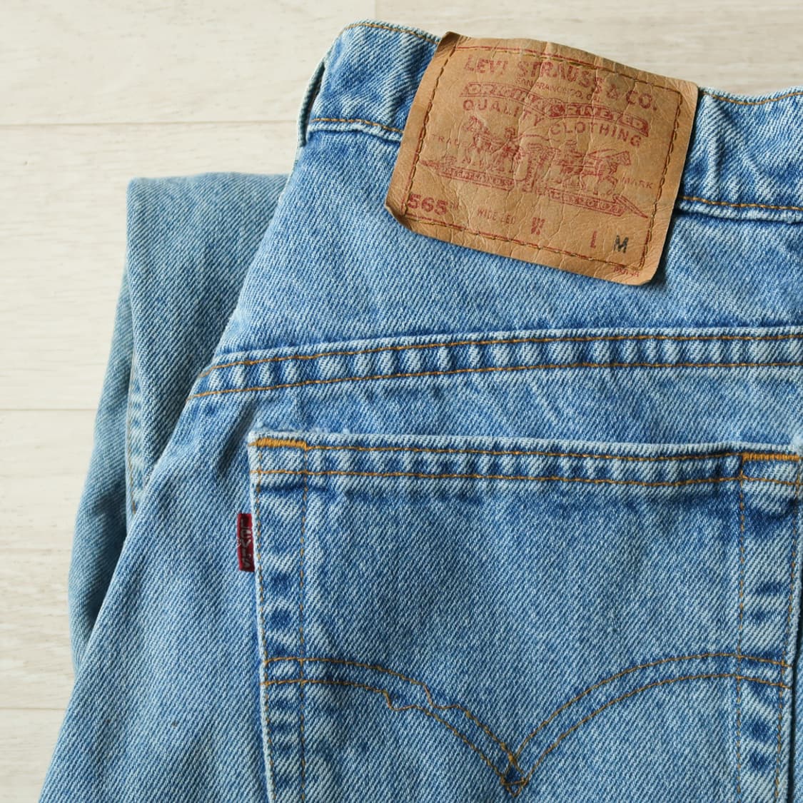[Made in U.S.A] 빈티지 90s 리바이스 565 와이드 레그 상품이미지9