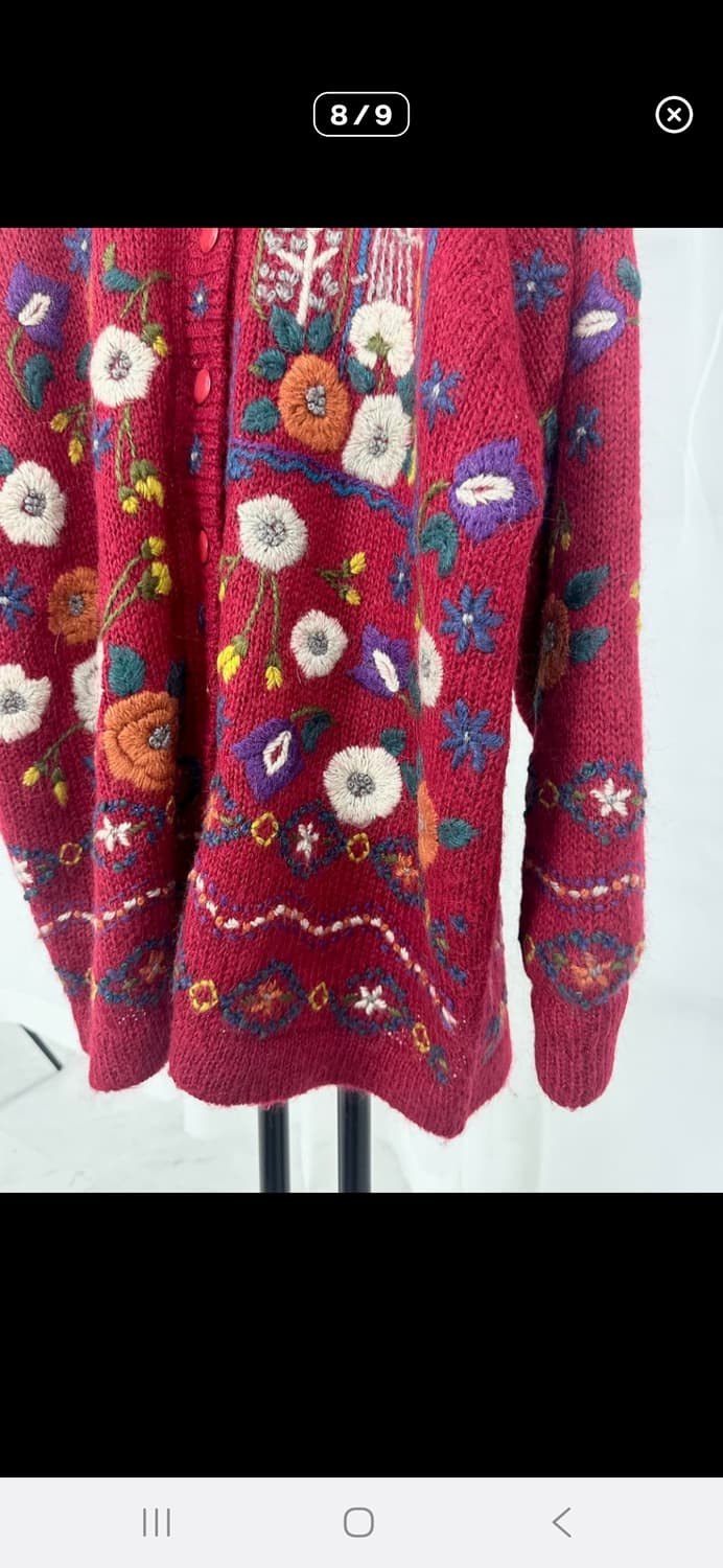 입체 꽃 니트스웨터 상품이미지8