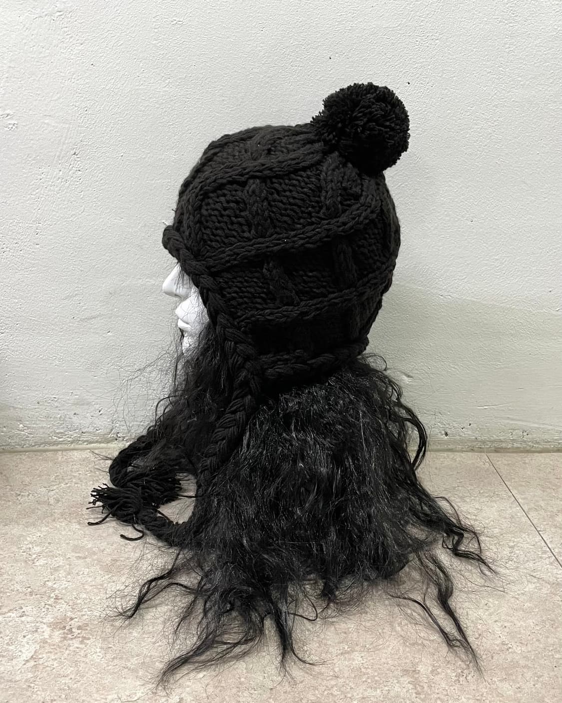 Dark brown knit earflap 상품이미지3