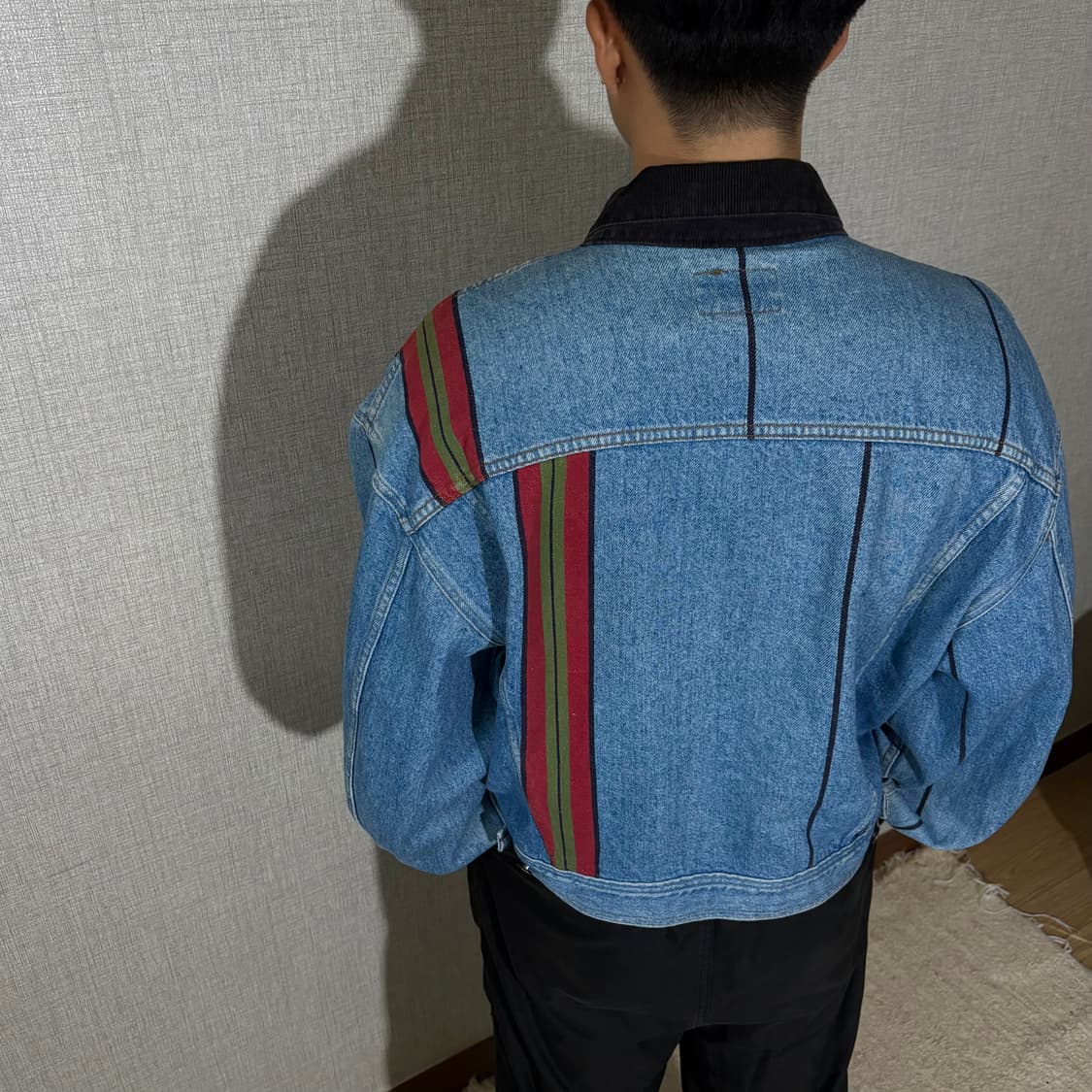 마리떼 프랑소와 저버 90s 패턴 데님 자켓 상품이미지2