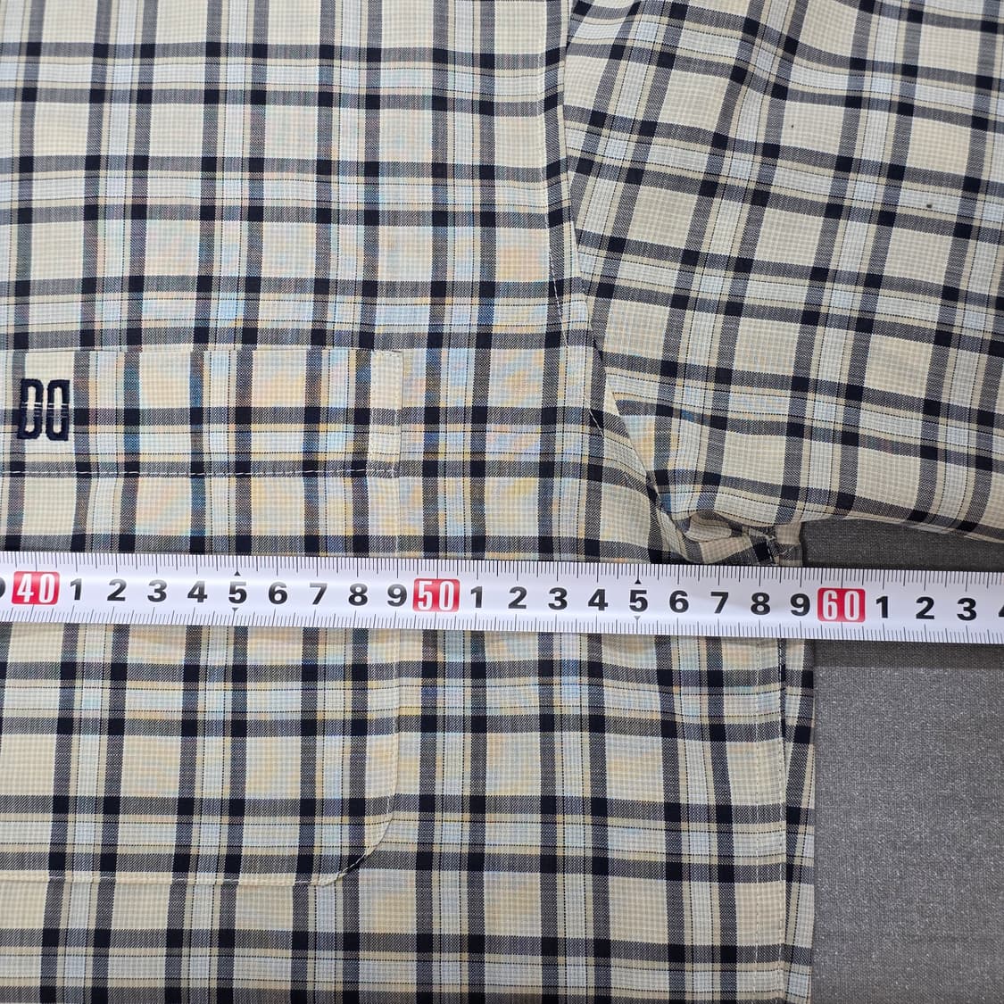 105 닥스 긴팔 체크 셔츠 베이지 상품이미지7