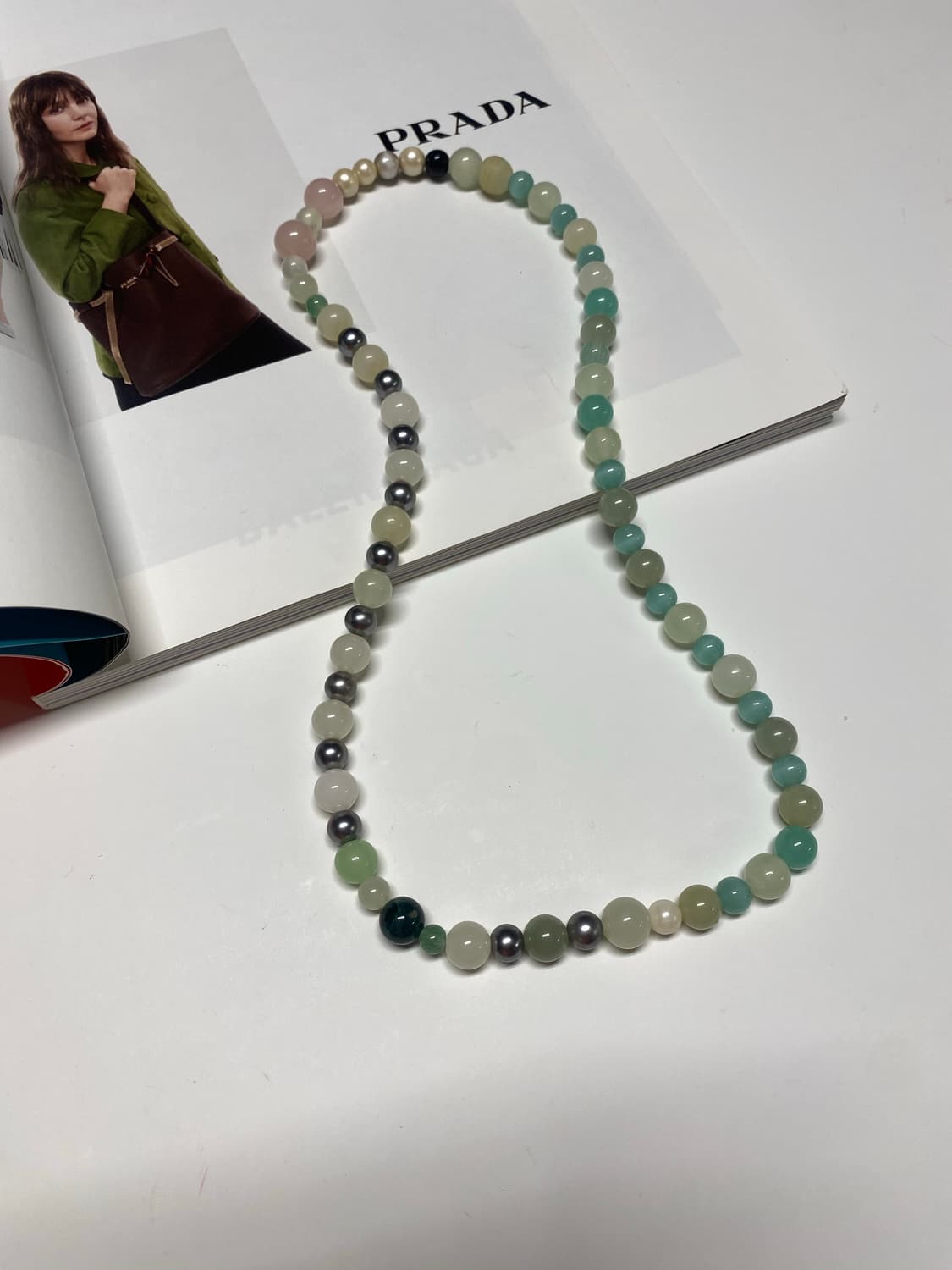 빈티지 비즈 비드 믹스 목걸이 상품이미지2