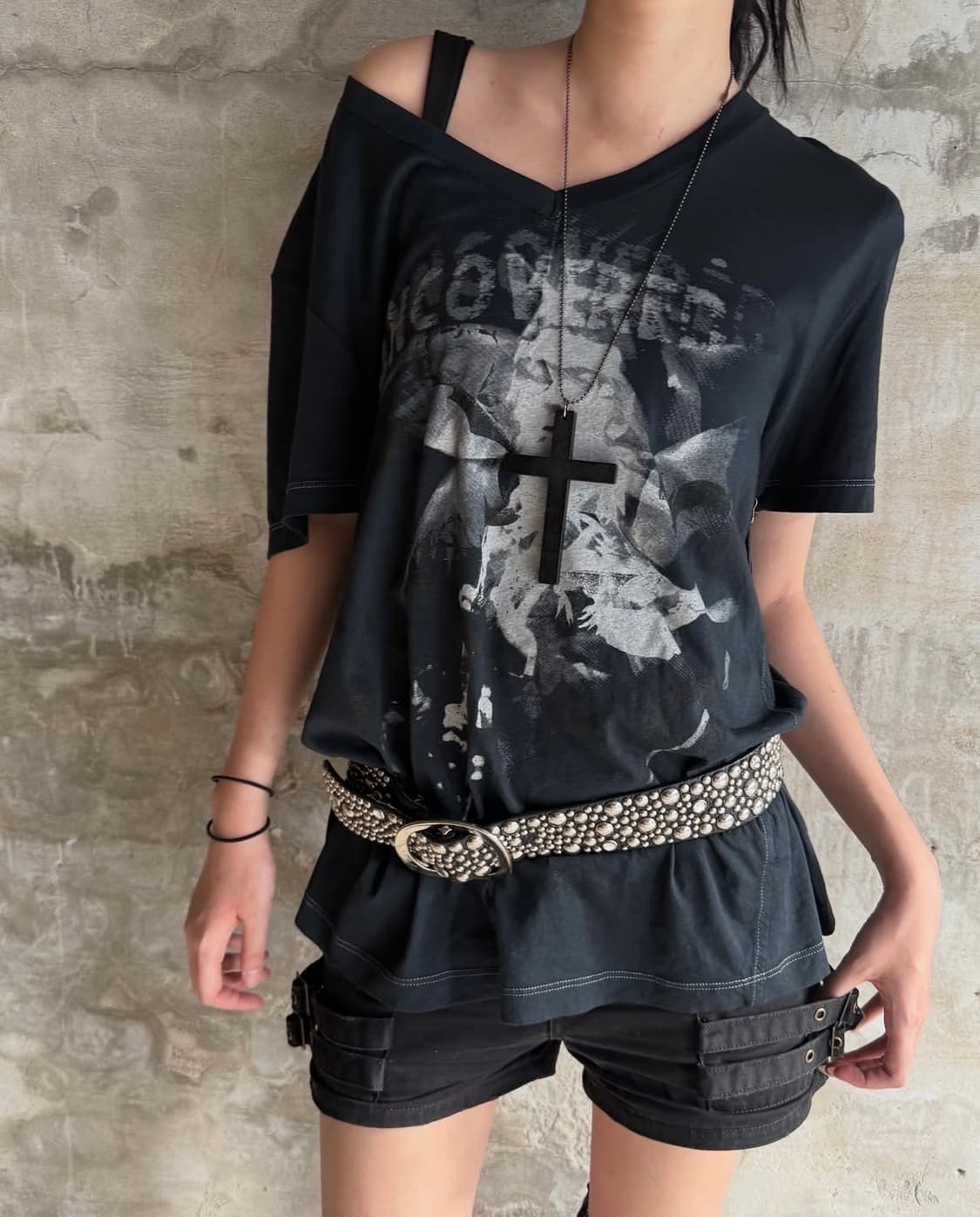 Salvage Detail Printing Top 상품이미지1