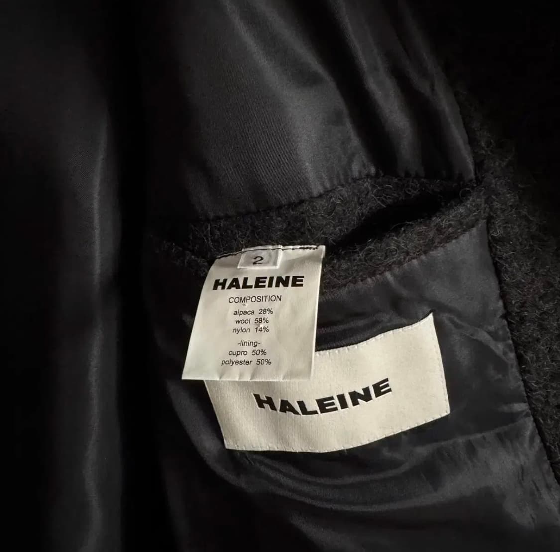 2) 알렌느 알파카 멀티웨이 맥코트 다크차콜 상품이미지3